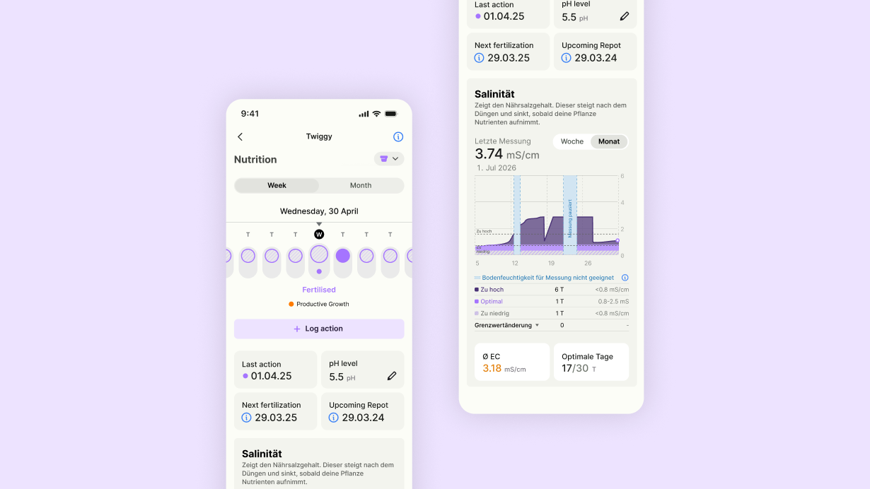 App Update 4.7.0: EC-Analyse im Dünge-Screen